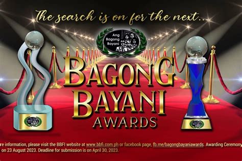 Nominations for the 2023 Bagong Bayani Awards now .